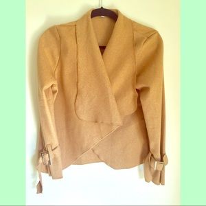 Women’s wrap jacket, Size S, color: Camel